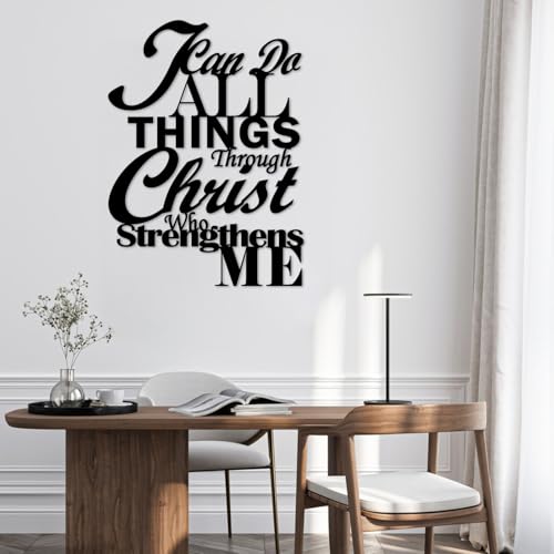Tumwisk Christian Wall Art，I Can Do All Things Through Christ Decor