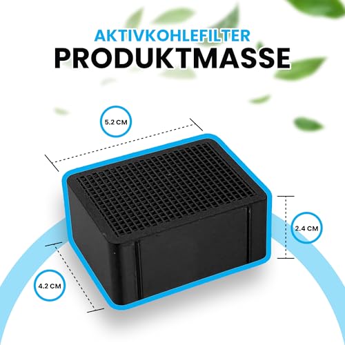 Activated Carbon Filter Compatible with Geberit DuoFresh - Replacement Filter - Odour Neutralisation, Odour Filter, Toilet Air Purifier - Made in Germany