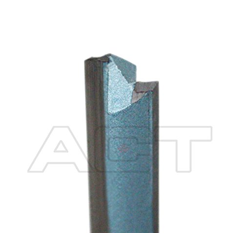 Accusize Industrial Tools Double Flute Extra Long Straight Carbide Tipped Router Bit, 1/2'' Diameter, 3'' Depth, 1/2'' Shank, 4.7'' Oal, 0021-0828 3" Flute Length