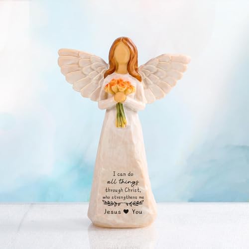 Christian Gifts for Women, 5.5" Resin Angel Figurines - Religious Gifts Christian Gifts