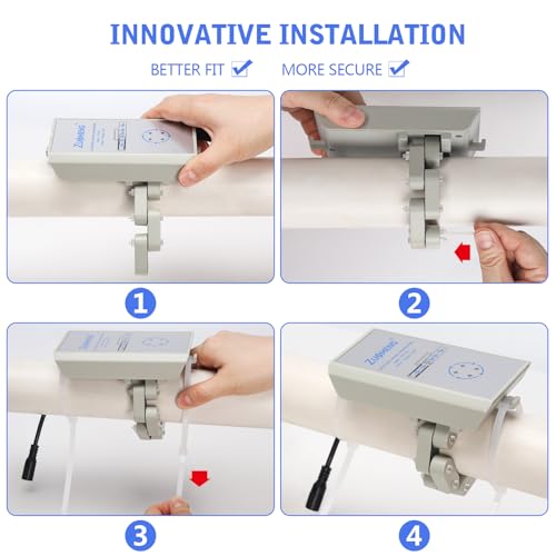 Zuomeng electronic water descaler for whole-house 1-inch pipes, salt-free water softener alternative