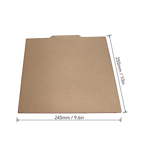Flexible PEI Double-Sided Sp Steel Plate for CR-6 SE 3D Printers - Magnetic Build Plate, 255x245MM, Ible Steel, Ideal for 3D Printing