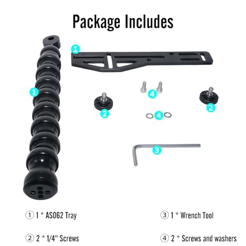 Nitescuba AS062 Underwater Camera Tray Diving Handle Bracket Grip for Gopro Hero 12/11/10/9/8, TG-5/TG-6, PT-059, RX100 V Underwater Camera Housings