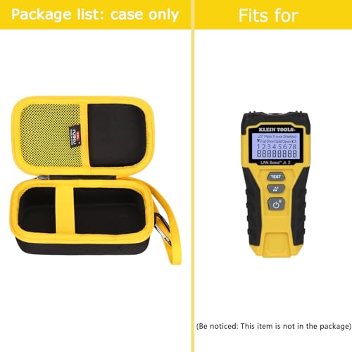 FBLFOBELI Hard Storage Case for Klein Tools VDV526-200 Cable Tester-works with Klein Tools RJ45 Connections (Case Only)
