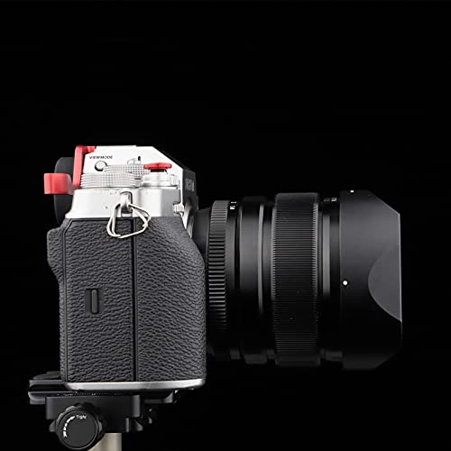 Square Metal Lens Hood for Fujifilm XF 23mm F1.4 R, Fuji XF 56mm F1.2 R and Fujinon XF 56mm F1.2 R APD Lens Replaces Fuji LH-XF23 Lens Hood Haoge LH-X23B Dedicated Shade with Metal Cap