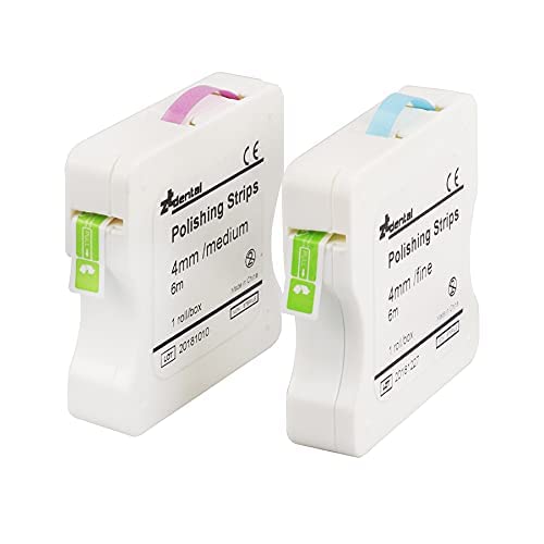 [Australia - AusPower] - Dental Polishing Strips | Abrasive Finishing 4mm x 6M for Interproximal Teeth Cleaning Care | Whitening, Deep Sanding and Grinding (Pink) Pink 
