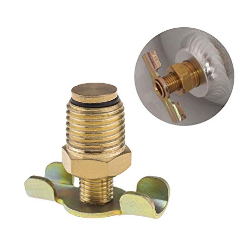 2Pcs Drain Cock for Hotdog Air Compressor Exhaust Bleed Rotating Control BSP Thread -Brass (1/4 BSP)