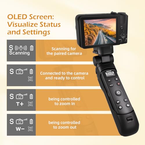 for Sony Tripod Wireless Shooting Grip with Shutter Release Black for Sony