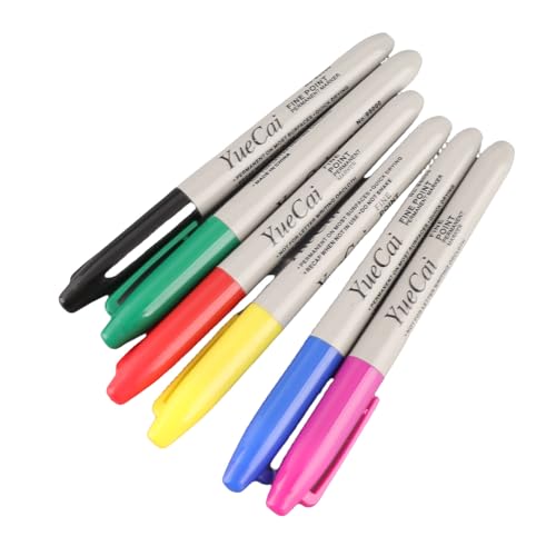 Acouto 6 Piece Set Piercing Skin Marker Pen Permanent Makeup Body Art Beauty Tool Skin Pens 6 Piece Set Skin Pen Sk The Can Tattoo Ink