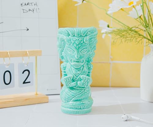 Geeki Tikis Medusa Ceramic Mug | Party Cocktail Tumbler for Liquor and Beverages | Holds 15 Ounces