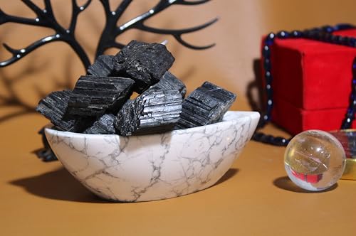 Large 1.25-2.0” Natural Black Tourmaline Raw Crystals Stones for Meditation, Chakra, Reiki, Crystal Grid, Energy Work, Wire Wrapping, Tumbling & Spiritual Home Decor