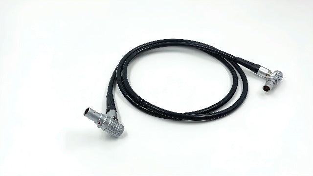 0B 2 Pin LEMO-Compatible Male to 0B 2 Pin LEMO-Compatible Male Right Angle Power Cable Compatible with Teradek Bond, ARRI Alexa, Z CAM E2, DJI RS2/RS3, Tilta Float, Vaxis, SmallHD, Blackmagic, 39”