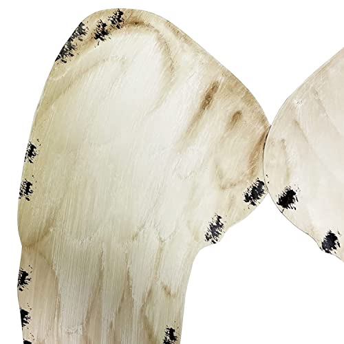 GAPLUM Hanging Metal Angel Wings Wall Art Decor Rustic Metal Angel Wall Sculpture Antique Angel Home Wall Decoration