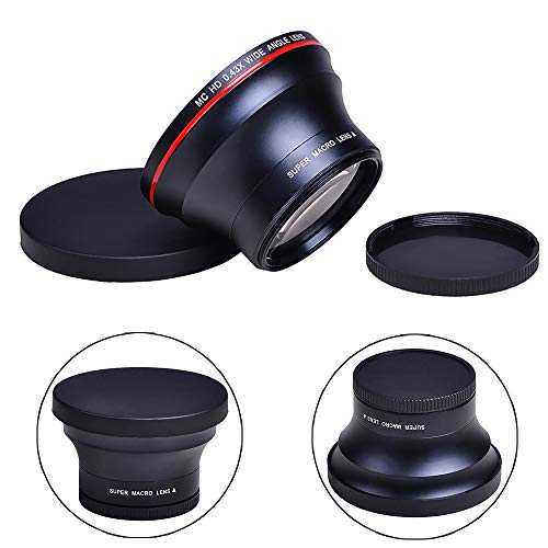 Tectra 52MM 0.43x Professional HD Wide Angle Lens (Macro Portion) for Nikon DSLR D3300 D3200 D3100 D5500 D5300 D5200 D5100 D7100 D7000 Cameras