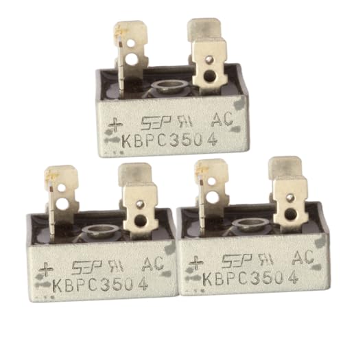 3pcs KBPC3504 Interfaces 400V 35A Single Phase Diode Bridge Rectifier