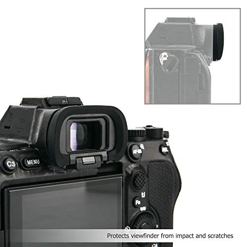 2 Pack Soft Silicon Camera Eyepiece Eyecup for Sony A7M5 A7 V A7 VI A9 III A7R V A7R6 A7R5 A7 IV A7M4 A7S III A1 A7V ILCE-1 A7SIII A7S3 Camera, Replace Sony FDA-EP19 Rubber Eyecup