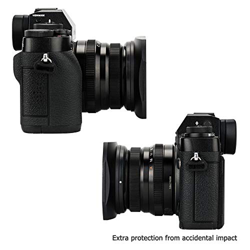 JJC Metal Lens Hood Shade for Fuji XF 35mm F2 R WR, XF 23mm F2 R WR Lens For XF 35mm f2 & XF23mm f2 Lens