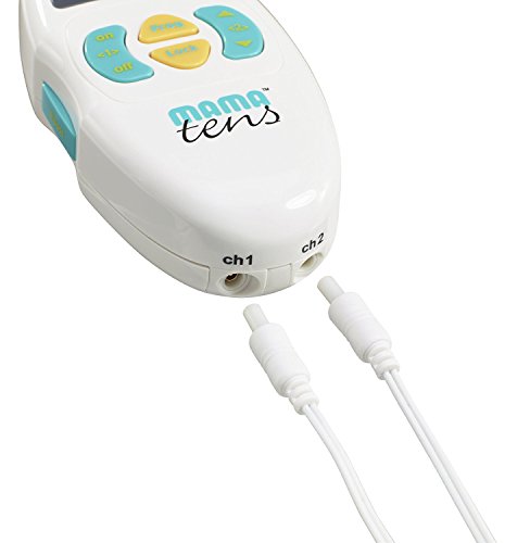 TensCare MamaTENS Replacement Electrodes with circular lead connection for the New Mama TENS model, Pack of 4 | Round cable connection for the model New Mama TENS, 4 pieces, white