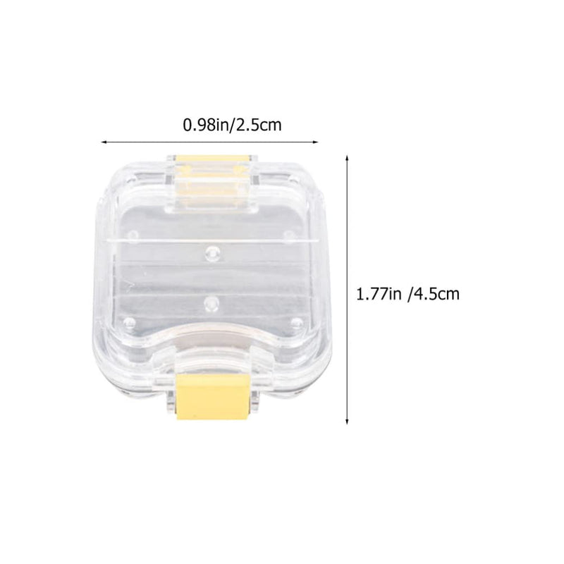 [Australia - AusPower] - EXCEART 5Pcs Membrane Tooth Boxes Transparent Membrane Film Tooth Box with Latch Denture Storage Boxes As Shown 3pcs 
