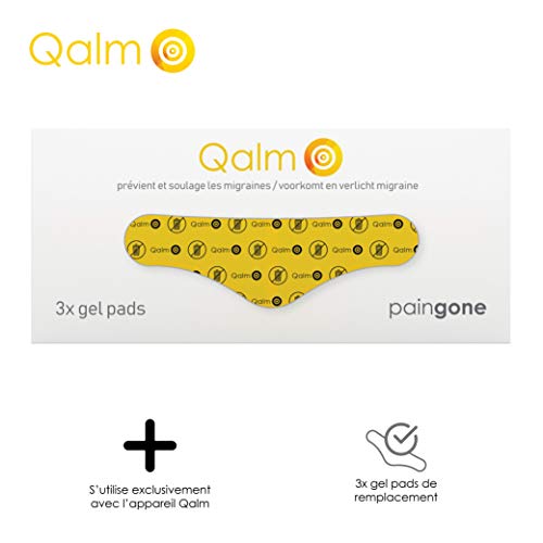 Paingone Qalm Replacement Gel | Prevention and Relief of Migraine | Treatment of Migraine, Migraine Attacks | Prevention and Relief of Headaches | Quick Relief without Medications | Qalm gel pads for the prevention and relief of migraines and headaches...