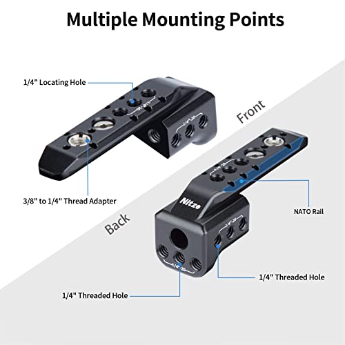 Nitze Extension Rig for Sony FX3/FX30 XLR-H1 XLR Handle Unit - T-S08B
