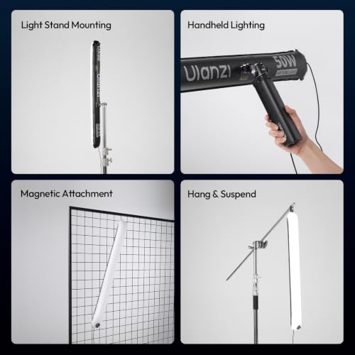 ULANZI UA50 50W Wired Bi-Color Inflatable Light Tube for Photography Large