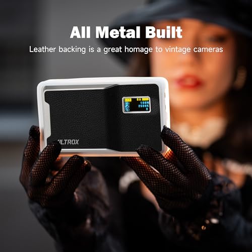 VILTROX 6000mAh On Camera LED Light, APP Control RGB Video Light 8W Retro 08X