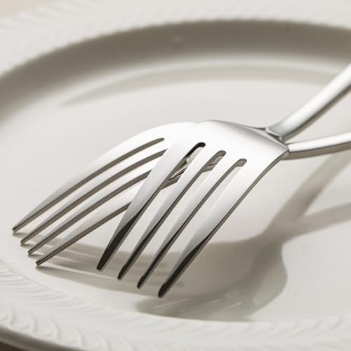 KINGSTONE Forks 12 Piece Dinner Forks Set, 18/10 Stainless Steel, 8.18 Inch Silver 12-Piece