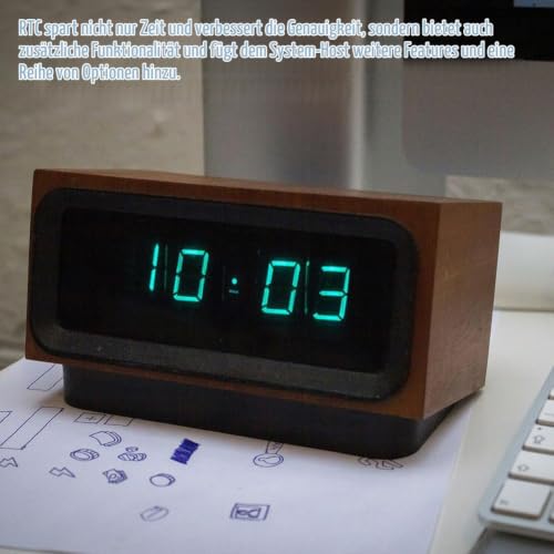 Real Time Clock RTC Module, AT24C32 I2C Module, RTC DS3231M I2C Real Time Clock, High Precision 24C32 Memory Clock Module, Compatible with I2C Real Time Clock, Real Time Clock RTC, Compatible with Arduino, Pack of 2