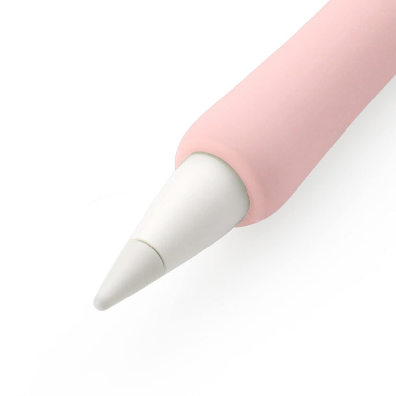 [Australia - AusPower] - ProElife 2-Pack Ergonomics Grip Holder Silicone Protective Sleeve Cover for Apple Pencil 2nd 2021 & 1st Generation iPad Pro 11'' 12.9'' 2021/2020/2018 Stylus Accessories Kits (Pink/Purple) Pink/Purple 
