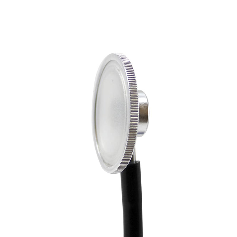 [Australia - AusPower] - Dixie EMS Single Head Lightweight Stethoscope, Latex Free, for Doctors, Nurses, Students, Medical and Home Use - Black 