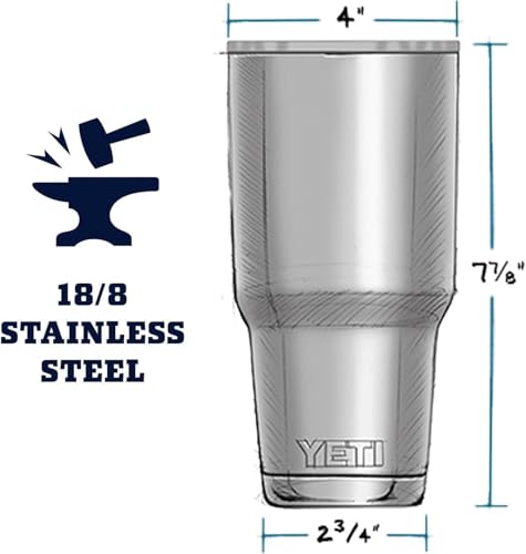 YETI Rambler 30 oz Tumbler, Stainless Steel, Vacuum Insulated with MagSlider Lid, Wetlands Camo