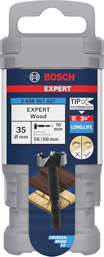 Bosch 1 x Expert Wood Forstner Drill Bit (for Softwood, Hardwood, Diameter 35.00 mm, Professional Accessories Drill, Screwdriver) Ø 35 mm .NEW Version