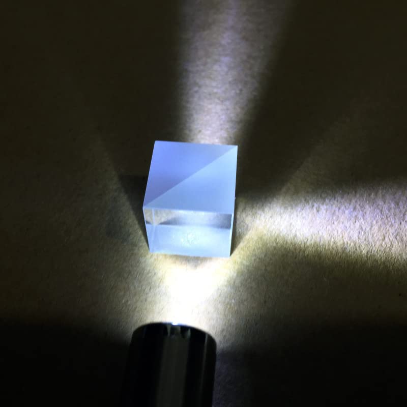 NYJLGD 10mm 50:50 beam splitter cube, optical glass dichroic prism for spectrometer accessories