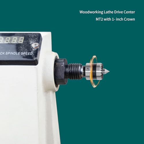 MT2 Wood Lathe Drive Center with 1 inch Crown Wood Lathe Turning Tools Accessories