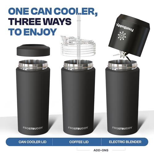 Frost Buddy XL Can Cooler - Fits 12/16/20/24 oz Cans & Bottles (Crimson) Crimson