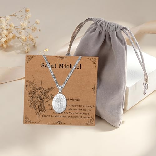Dainty Cross Necklace for Women, 18K Gold Plated Crucifix Necklace Gift for Christian First Communion Confirmation Baptism Mother's Day silver