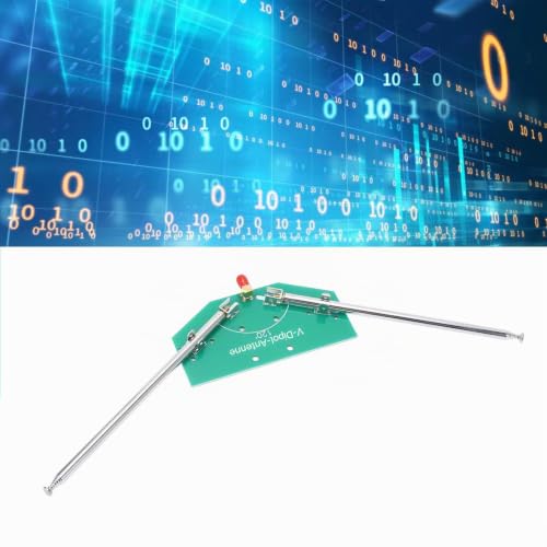 Telescopic V Dipole Antenna 97cm Length Adjustable Frequency 78M-415MHz SMA Female Interface Silver Alloy Contacts for Aviation Applications