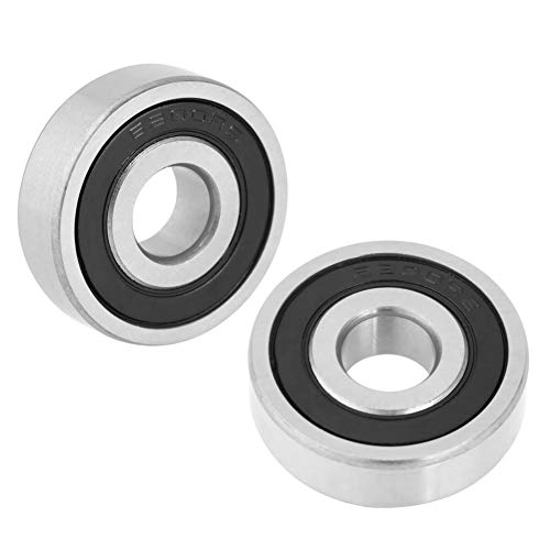 Hilitand 10 Pcs 10x30x9mm Mini Steel Ball Bearings 6200-2RS Double Side Rubber Sealed Deep Groove Ball Bearings for for 10mm Shaft Rod Projects