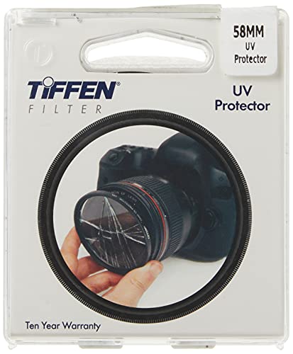 Tiffen 58mm Glimmer Glass 1 Filter and 58mm UV Protection Filter Bundle Filter + 58mm UV Filter