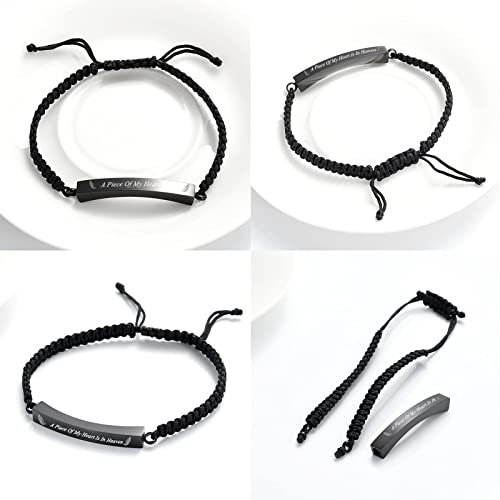 Cremation Jewelry for Ashes Urn Cuff Bangle Rope Bracelet for Men Women Cremation Bracelet for Pet Ashes Keepsake Memorial Ash Bracelet Gifts Style2-A Piece Of My Heart