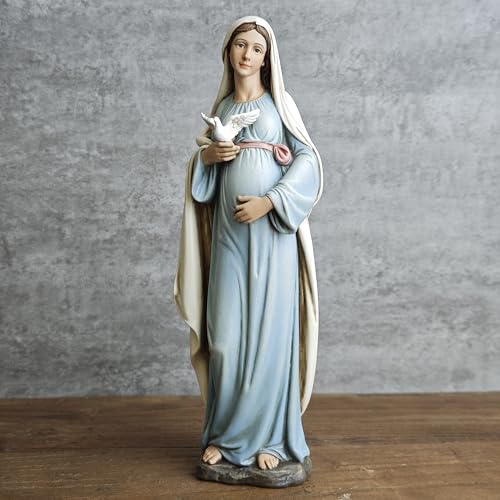 BC Catholic Pregnant Mary Mother Virgin Mary Statue 8.4" H Multiple Color 8 inches H