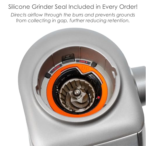 Single Dose Hopper with Silicone Bellows and Anti-Popcorning Weight | Compatible with Sage Smart Grinder Pro | Black