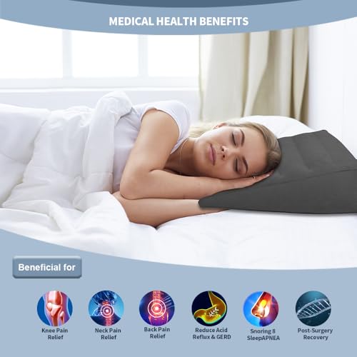 Inflatoast inflatable wedge pillow for travel, camping, and indoor sleep, lightweight body positioner for comfortable support