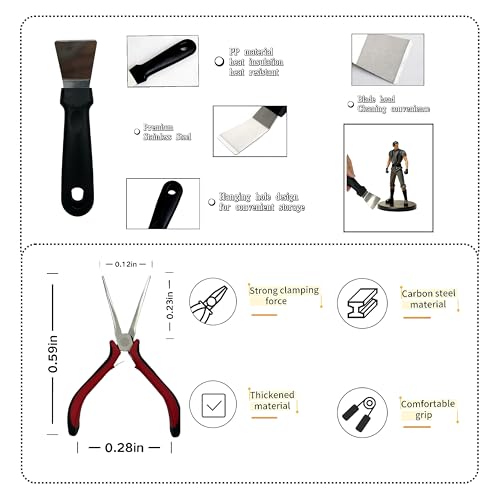 50 PCS 3D Printer Tools Kit,3D Printing Accessory Kit with Storage Bag,3D Printer Accessory Complete Multi-Tool Set-Removing Tools,Cleaning Tools,Preprocessing Tools,Finishing Tools L