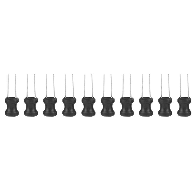 145-Piece Choke Inductor Set with 12 Values, Small Vertical Inductors for High Frequency, Protective PVC Pipe, Blue and Black Inductor Coil Assortment Pack with