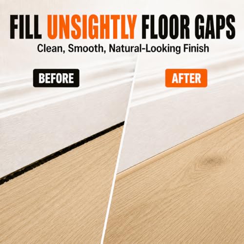 VICBTZT light oak wood floor gap filler for hardwood, laminate, vinyl, and LVP flooring repairs
