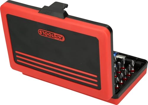 KS TOOLS 918.3030 Torsionpower Bit Set 1/4 Inch Set of 32 Screw Bits 1/4'' Red / Black