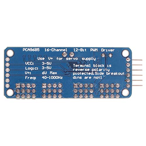 Hailege Robort PCA9685 16 Channel IIC I2C 12-Bit PWM Servo Motor Drive Module Set of 2