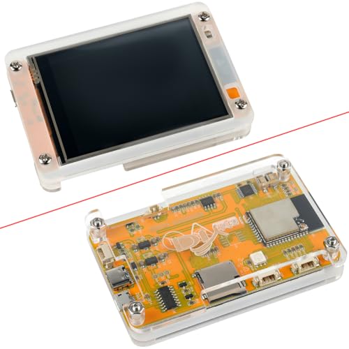 DIYmalls 2.8 Inch ESP32-2432S028R ESP32 Display Resistive Touchscreen 240x320 TFT LCD Module ESP 32 Development Board + Acrylic Housing for Arduino IDE